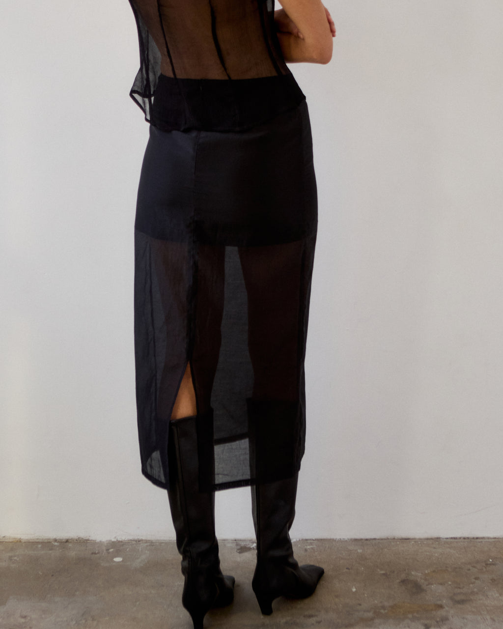Dionne Tencel Organza Midi Skirt