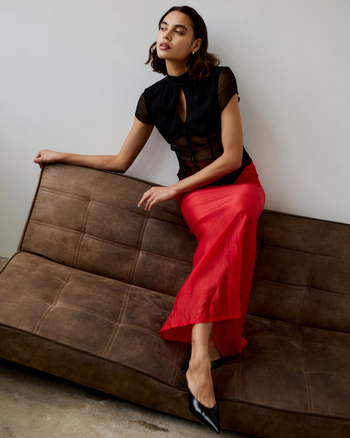 Dionne Tencel Organza Maxi Skirt