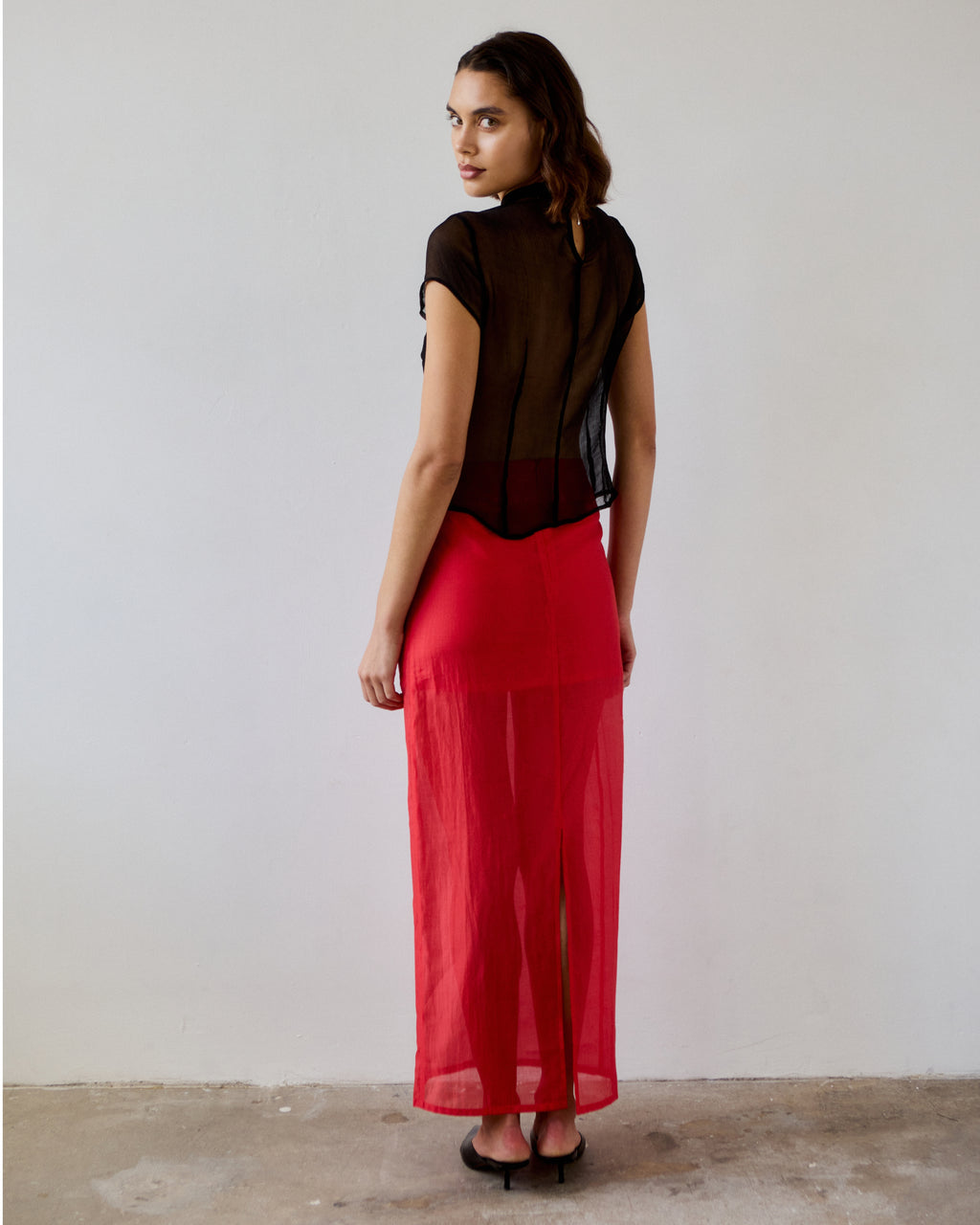 Dionne Tencel Organza Maxi Skirt