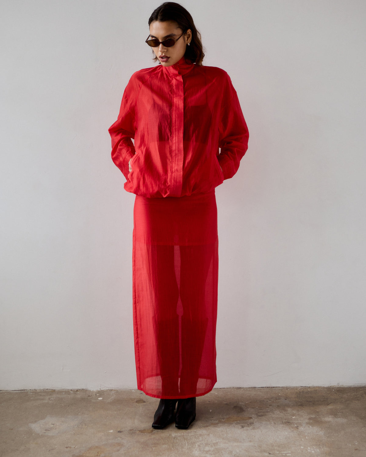 Dionne Tencel Organza Maxi Skirt