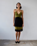 Evangalista Viscose Georgette Colour Block Dress