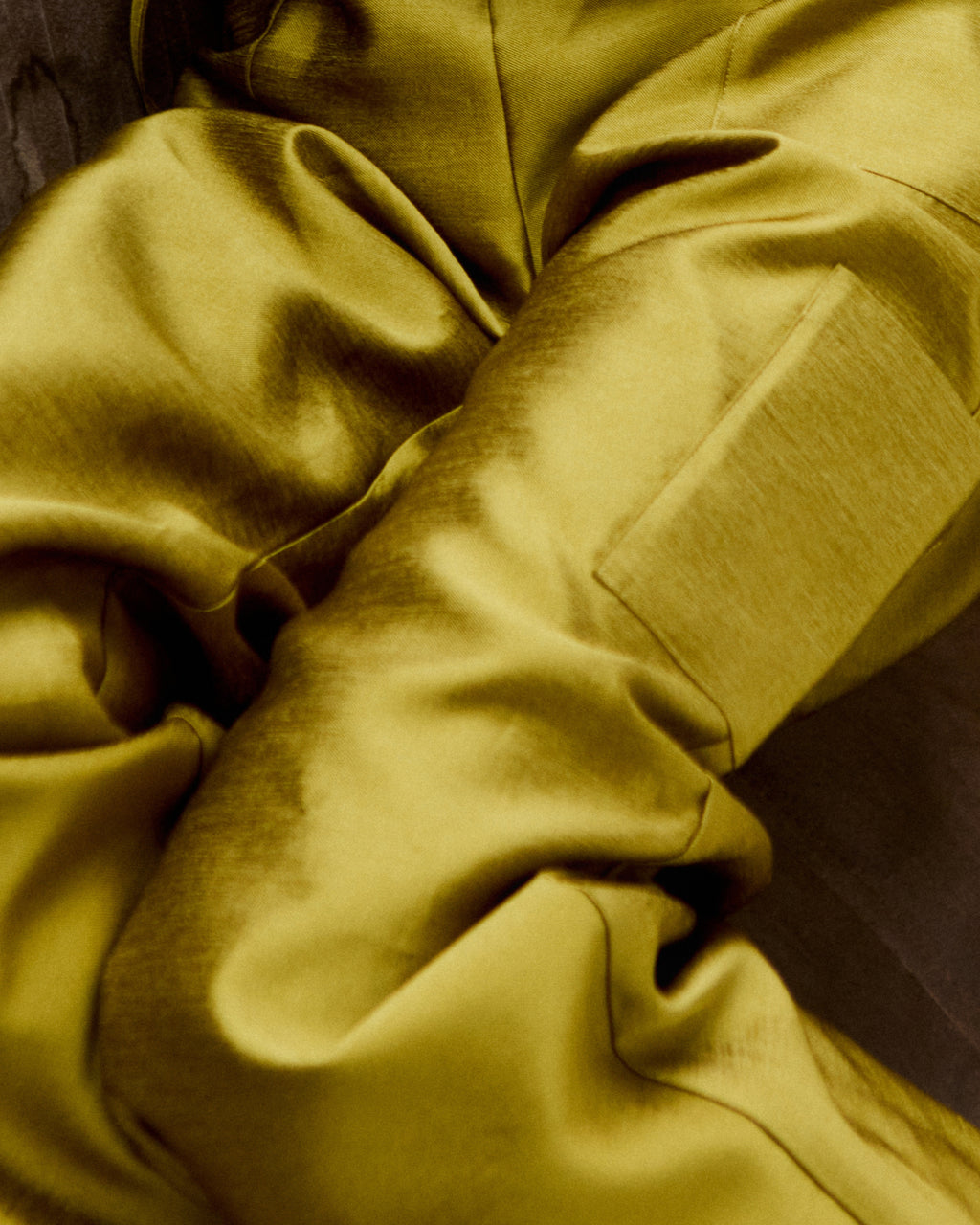 Stella Taffeta Trousers in Chartreuse