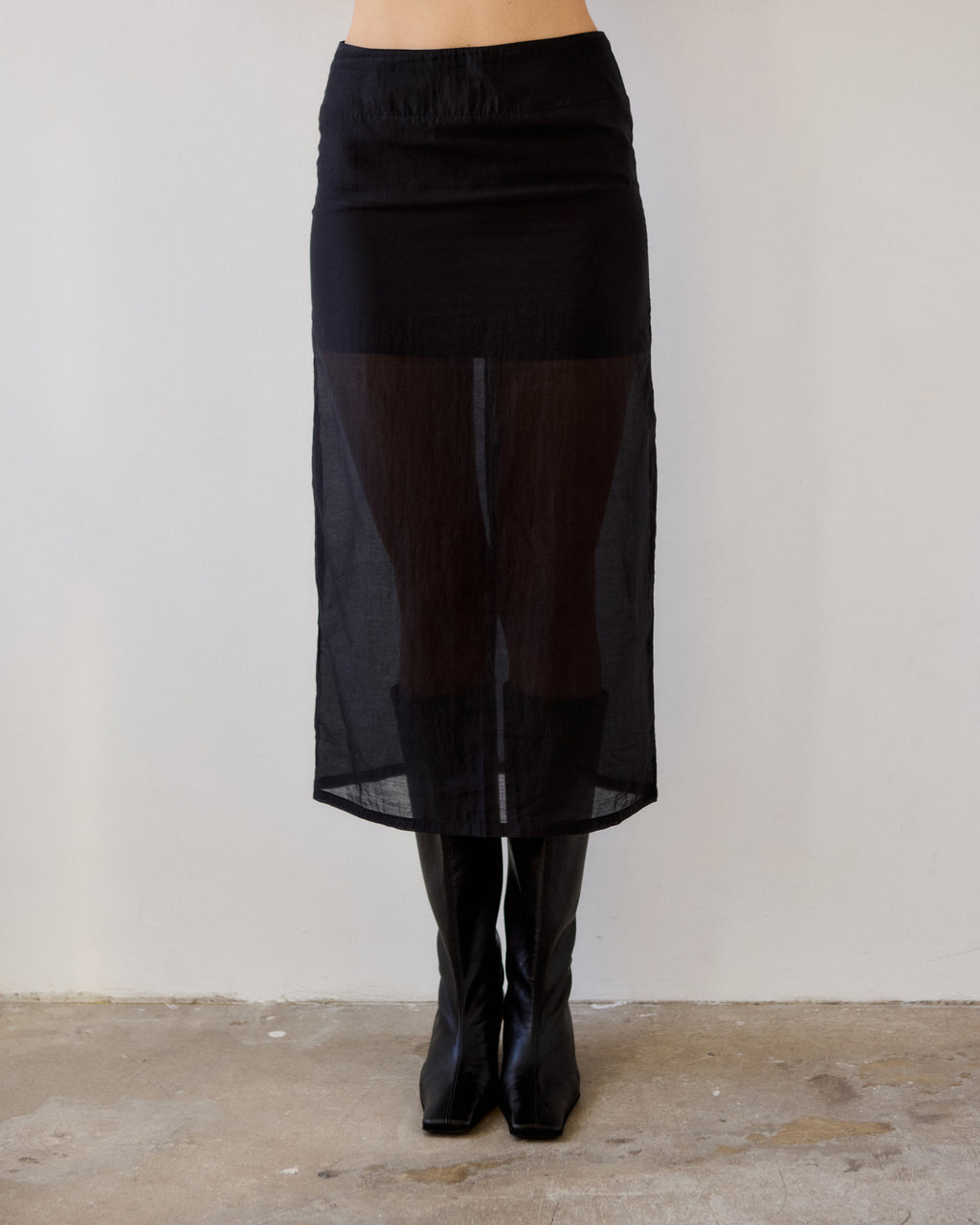 Dionne Tencel Organza Midi Skirt